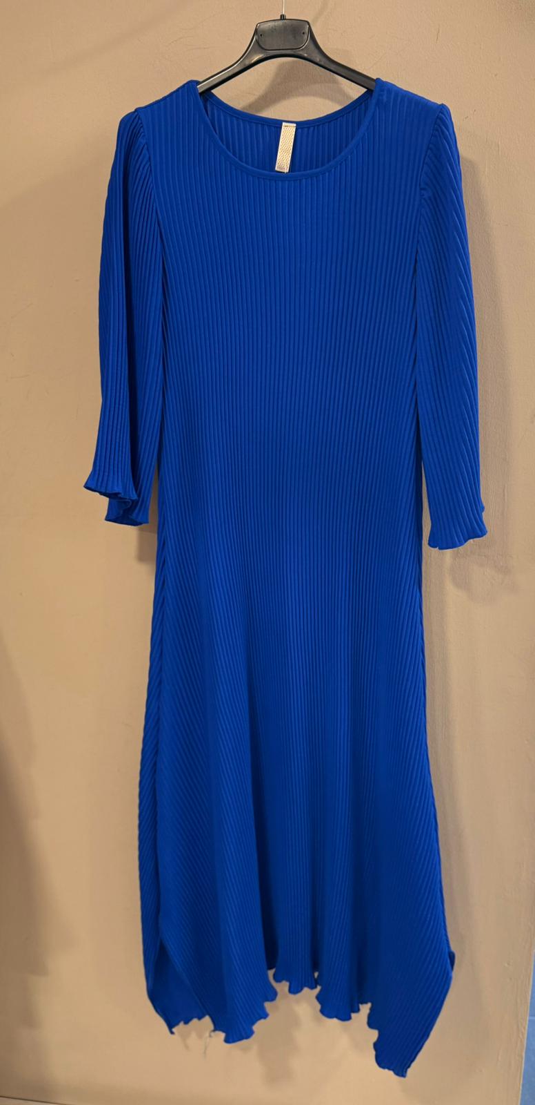 Vestido Plisado Largo
