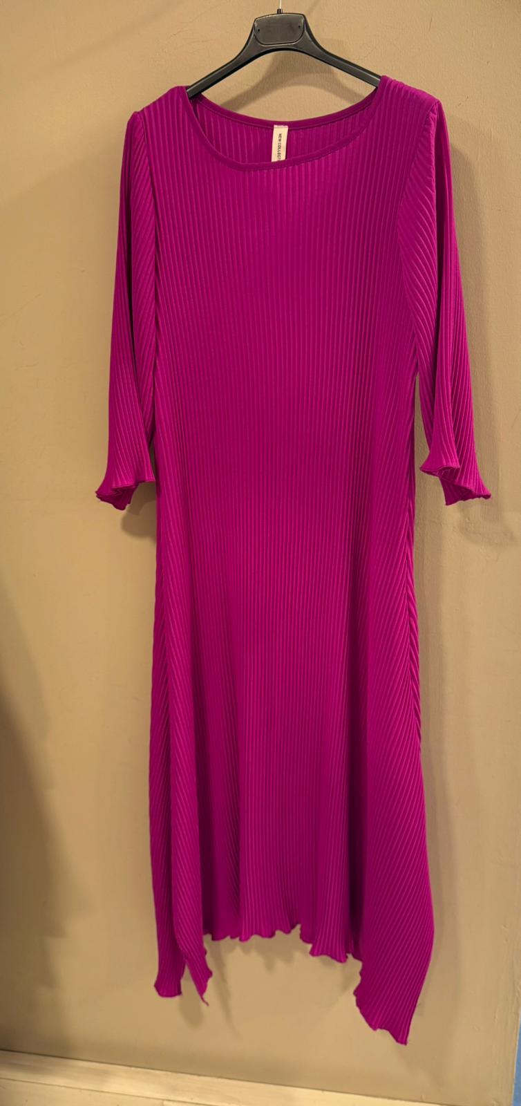 Vestido Plisado Largo