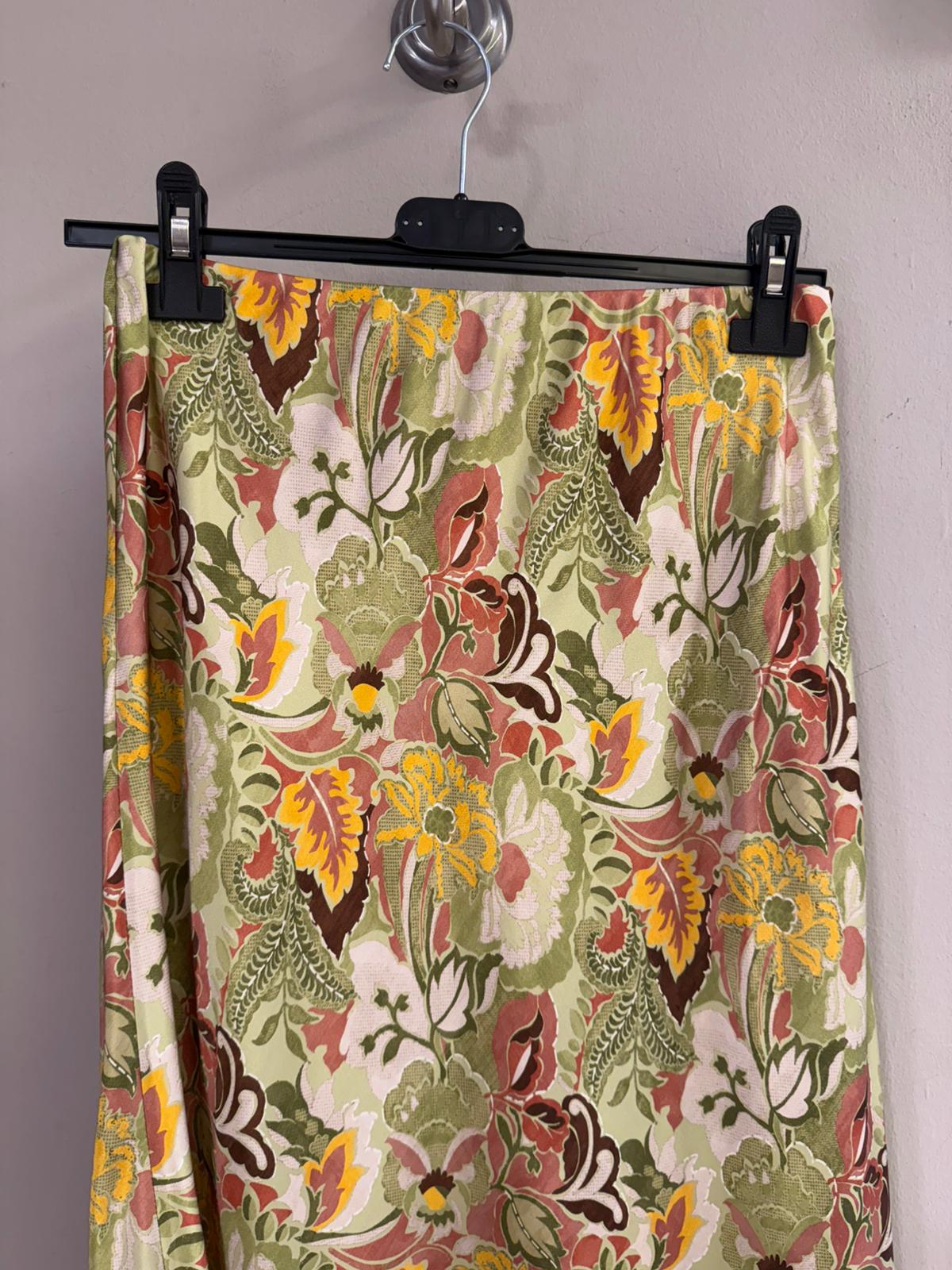 Falda Midi Estampado Barroco