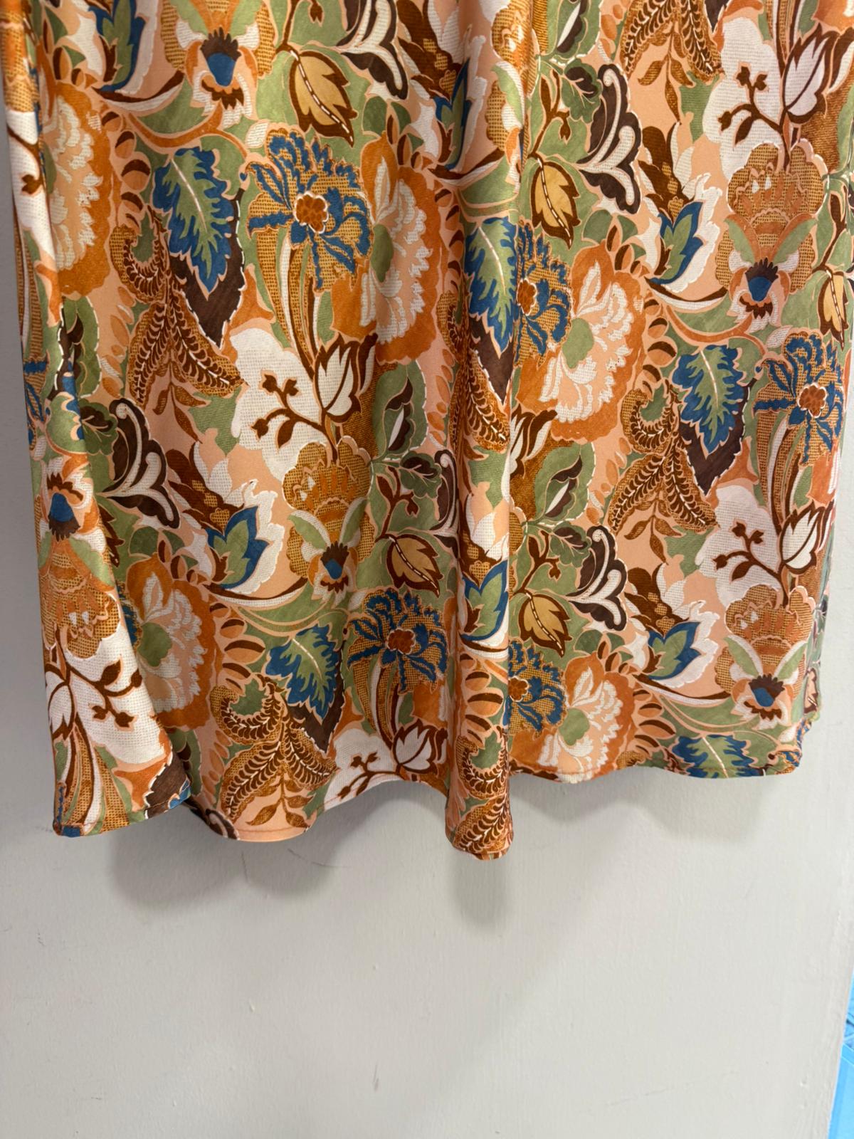 Falda Midi Estampado Barroco