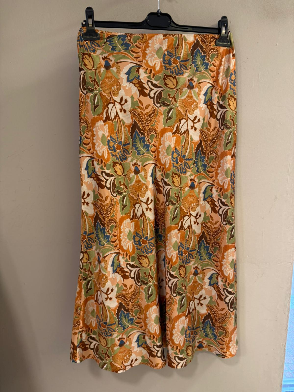 Falda Midi Estampado Barroco