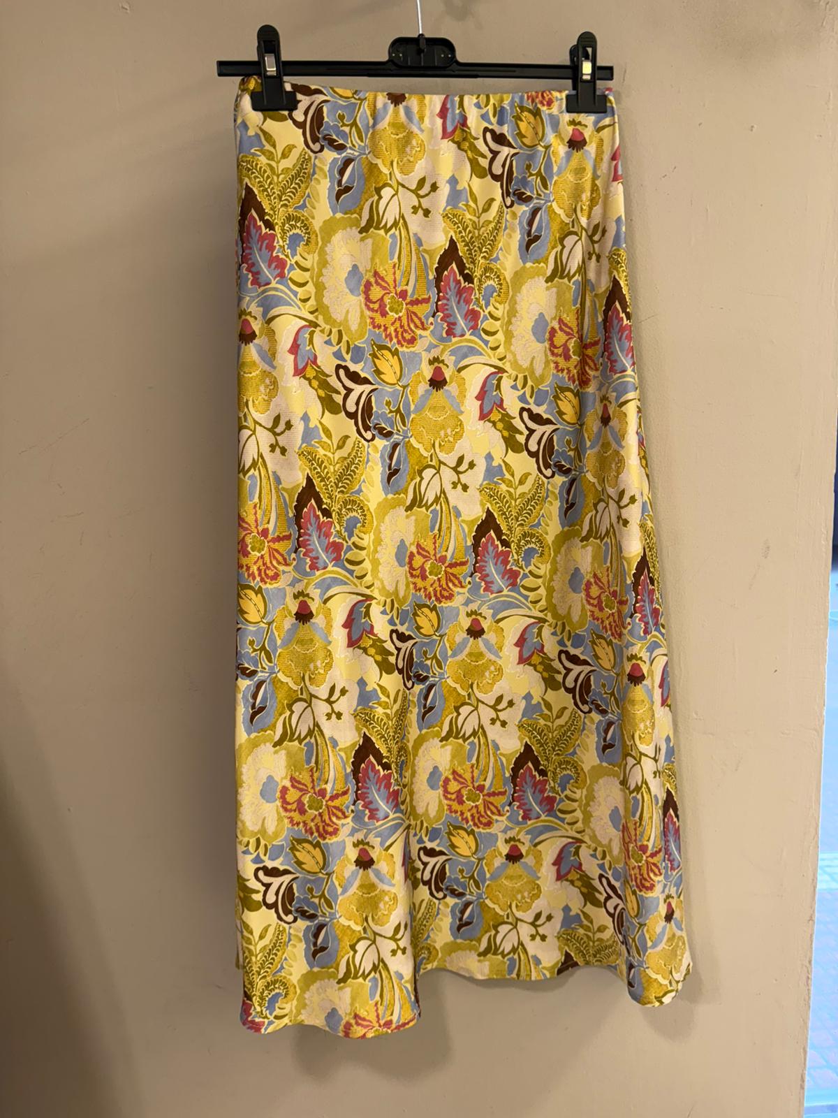Falda Midi Estampado Barroco