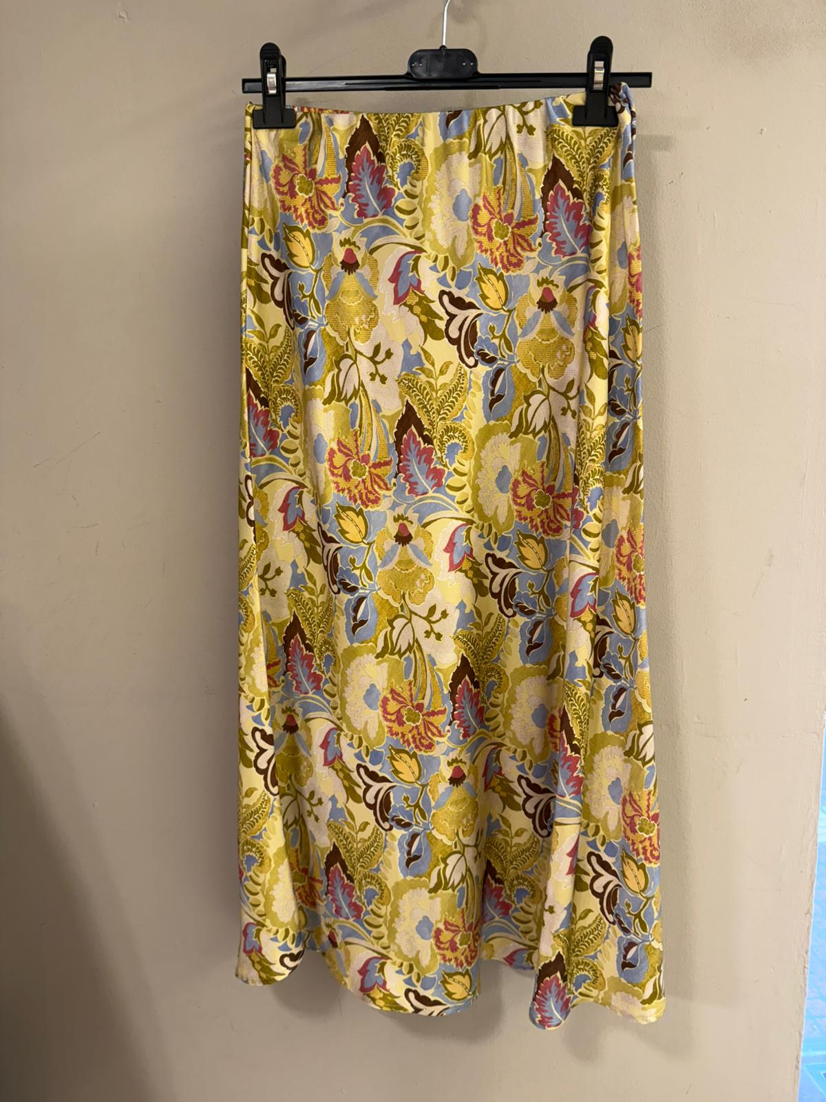 Falda Midi Estampado Barroco
