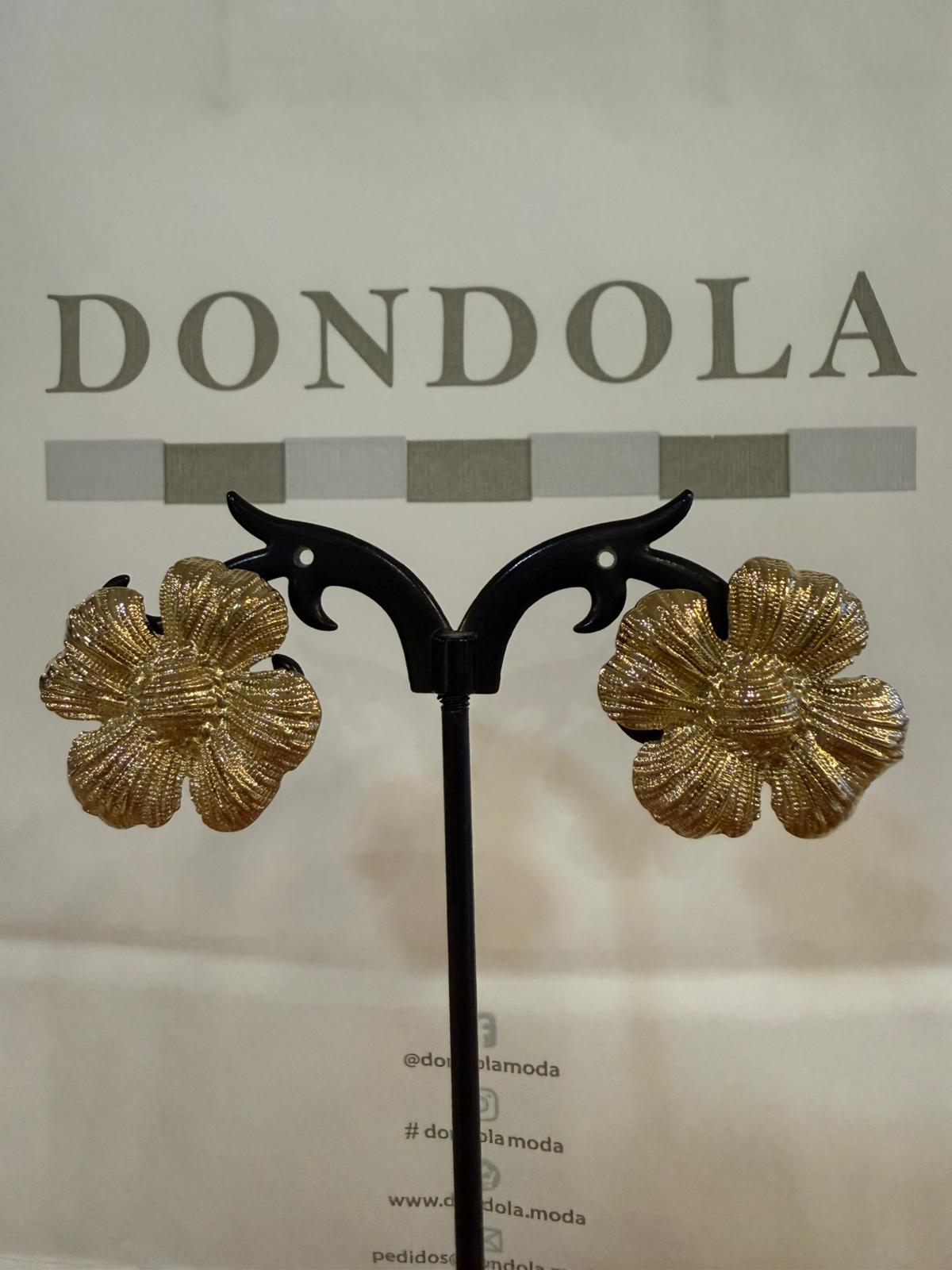 Pendientes Flor Hibisco Acero