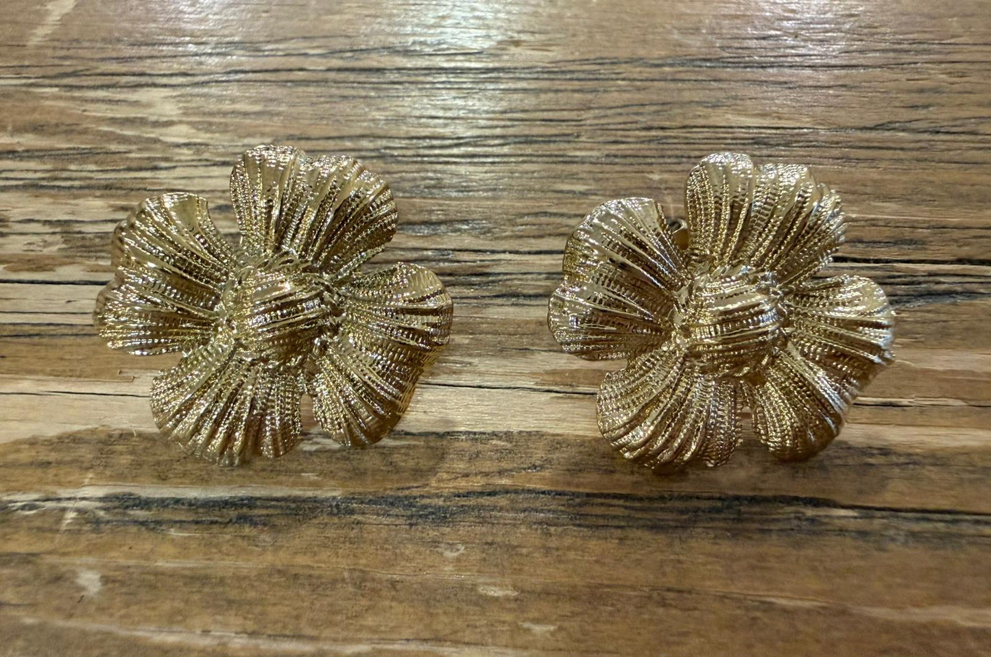 Pendientes Flor Hibisco Acero