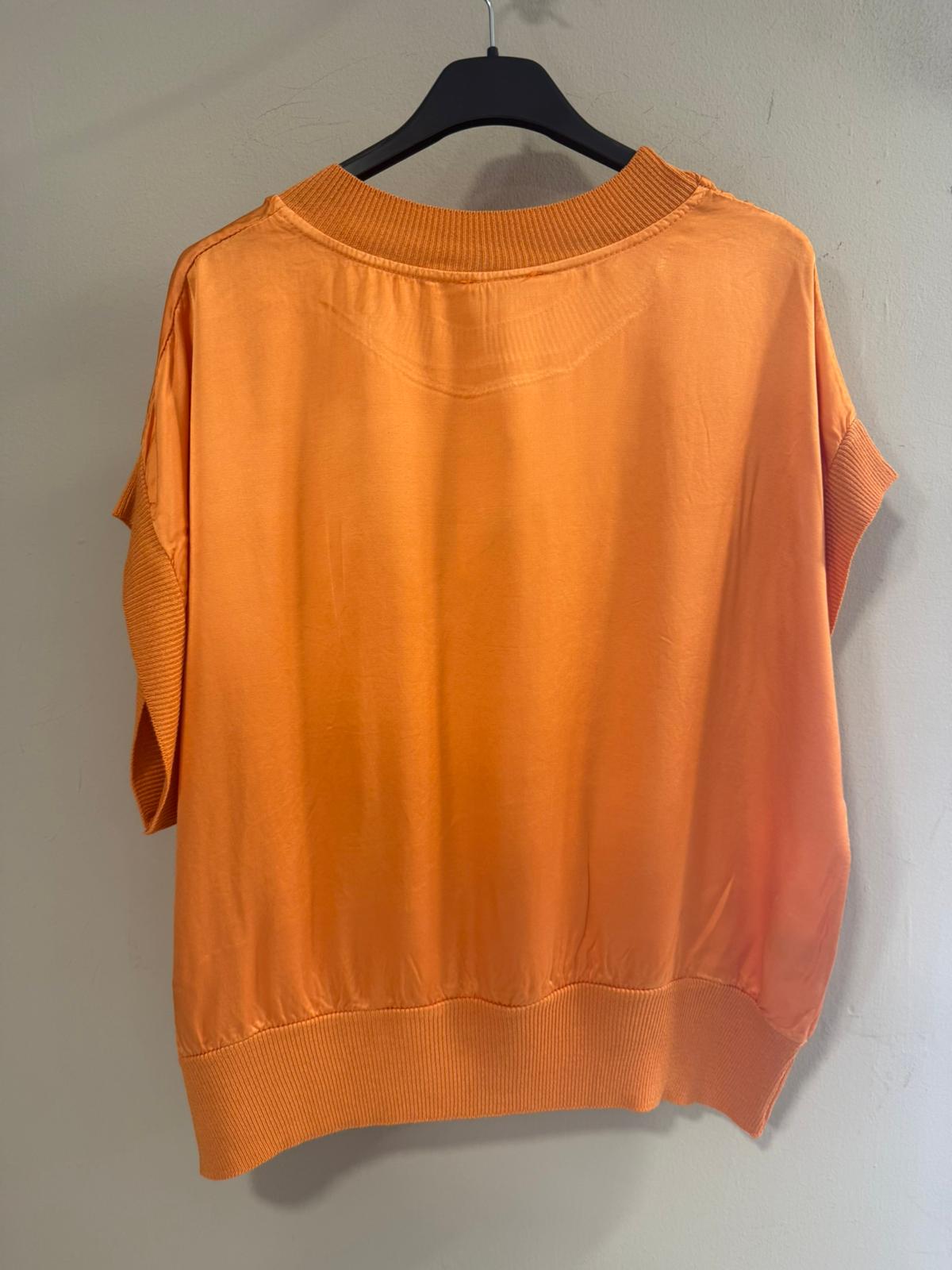 Camiseta Satinada Acabados Rib