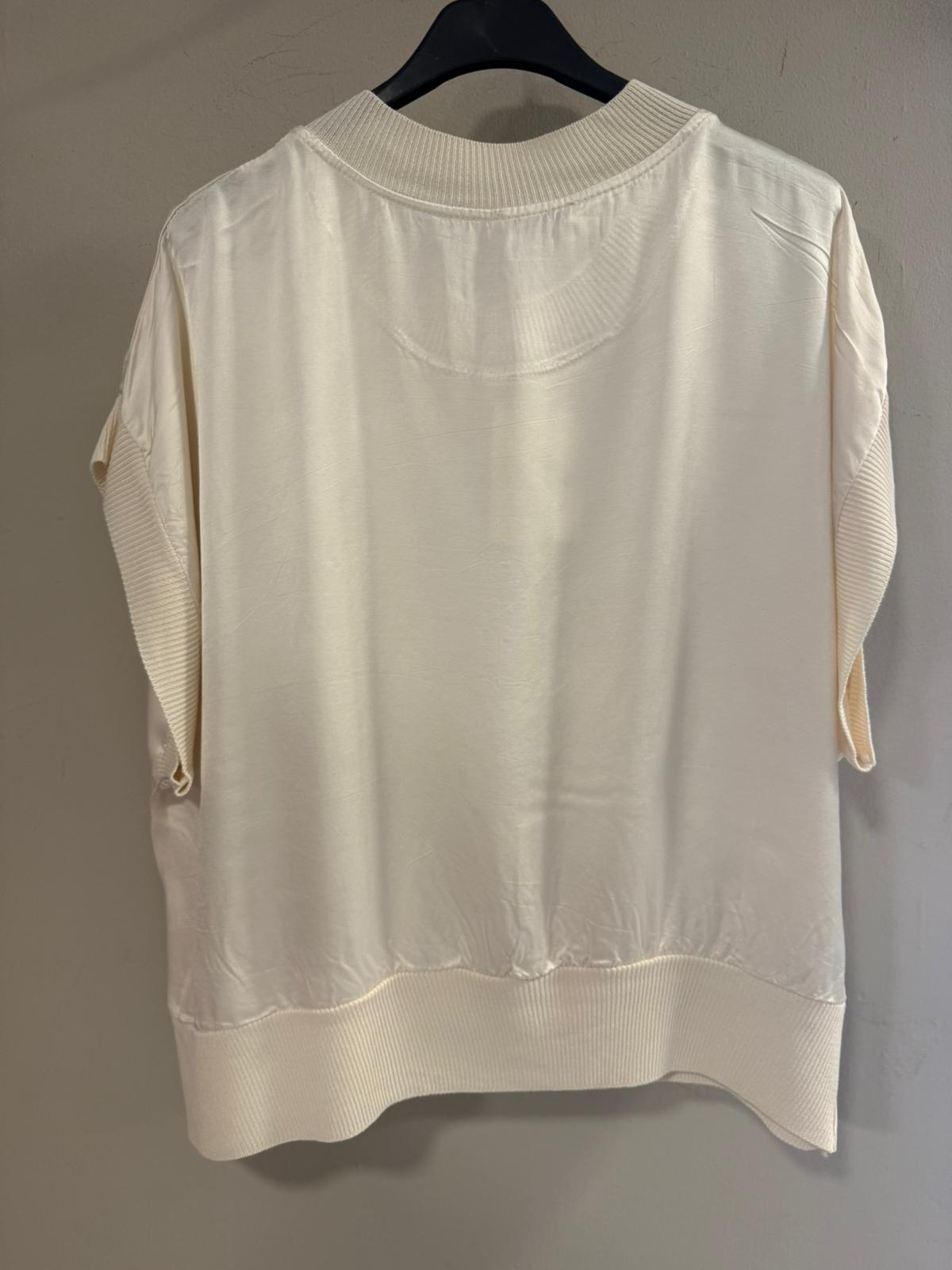 Camiseta Satinada Acabados Rib