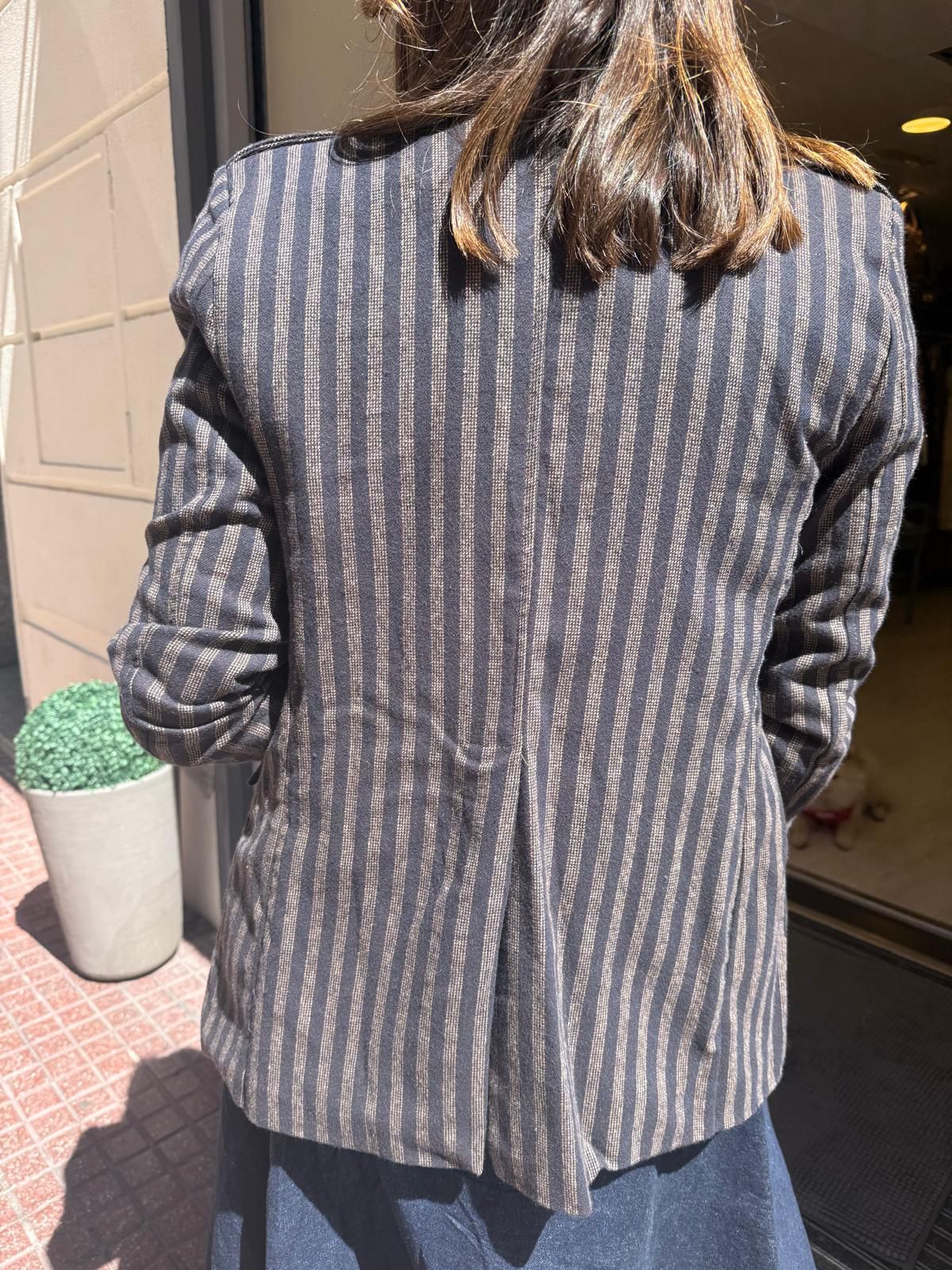 Chaqueta Levita Militar Rayas