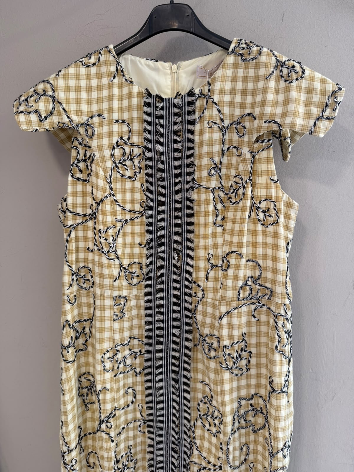 Vestido Falco cenefa frontal