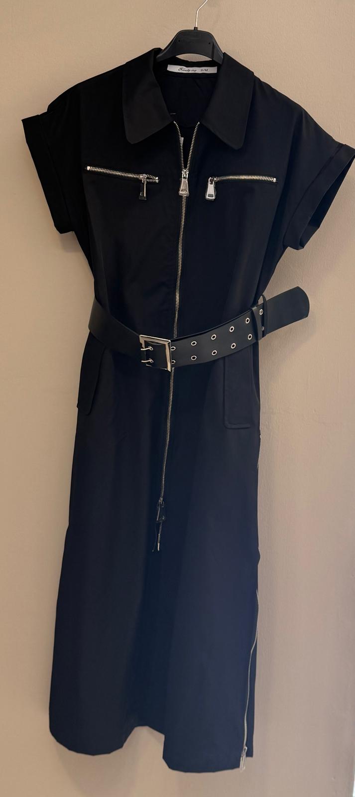Vestido Gabardina M/C
