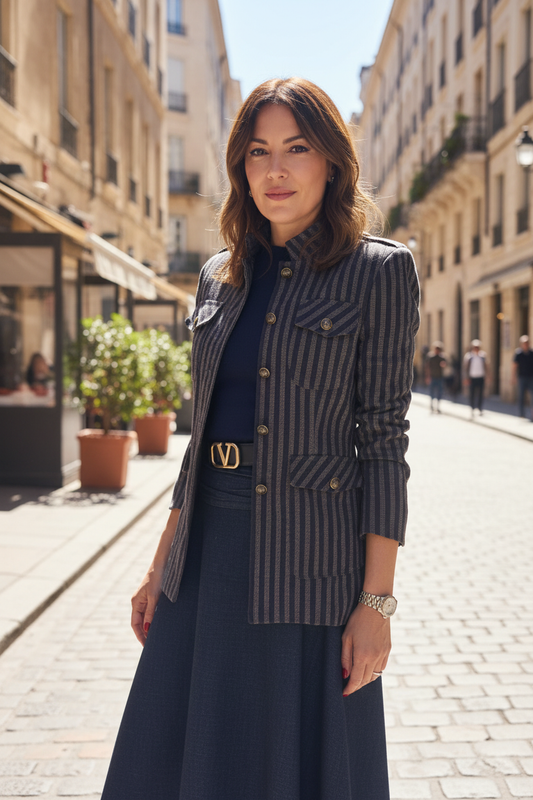 Chaqueta Levita Militar Look 1