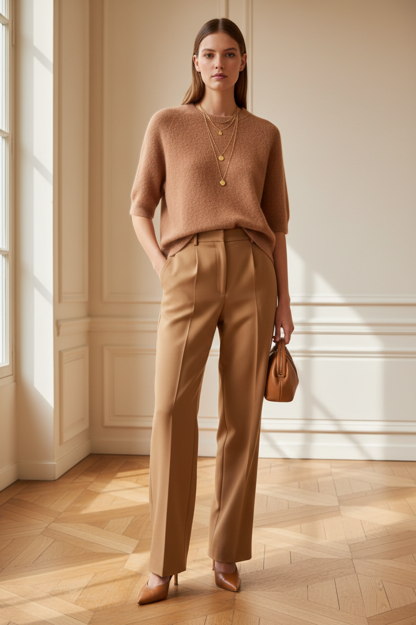 Jersey Alpaca Camel - Look Elegante