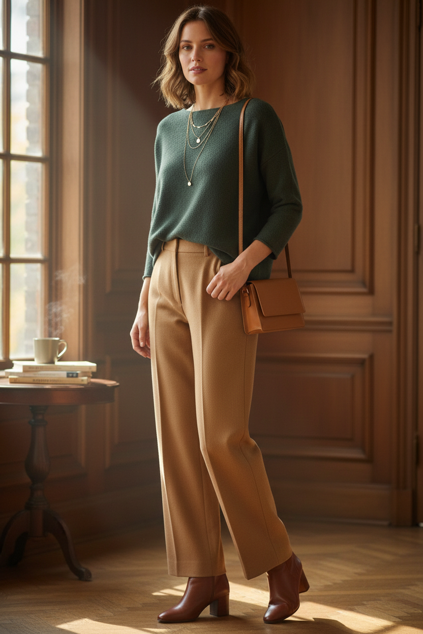 Jersey verde oscuro look interior