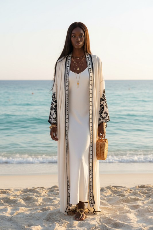 Kimono bordados - Look frontal
