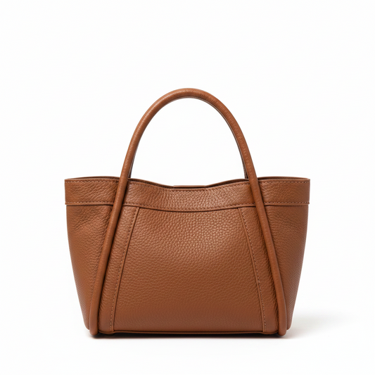 Bolso de mano piel sintética granulada