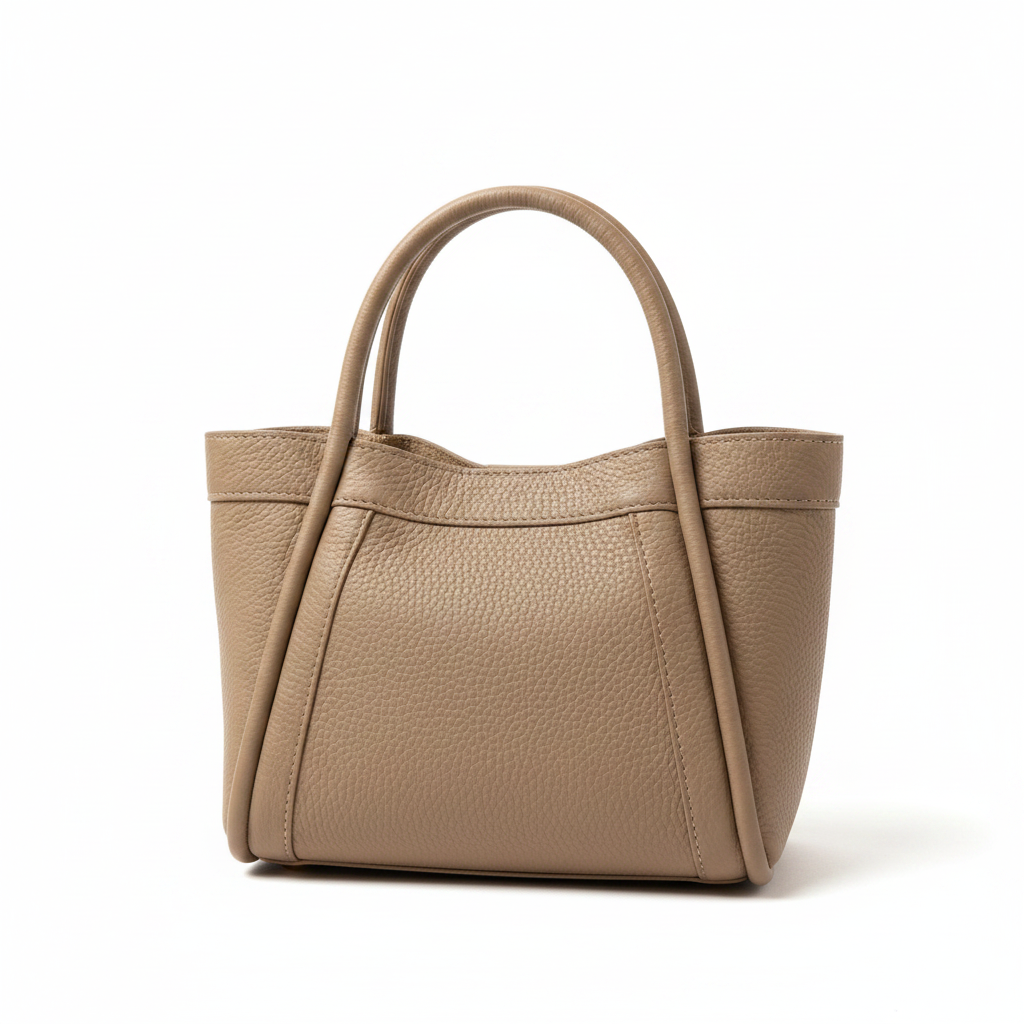 Bolso de mano piel sintética granulada