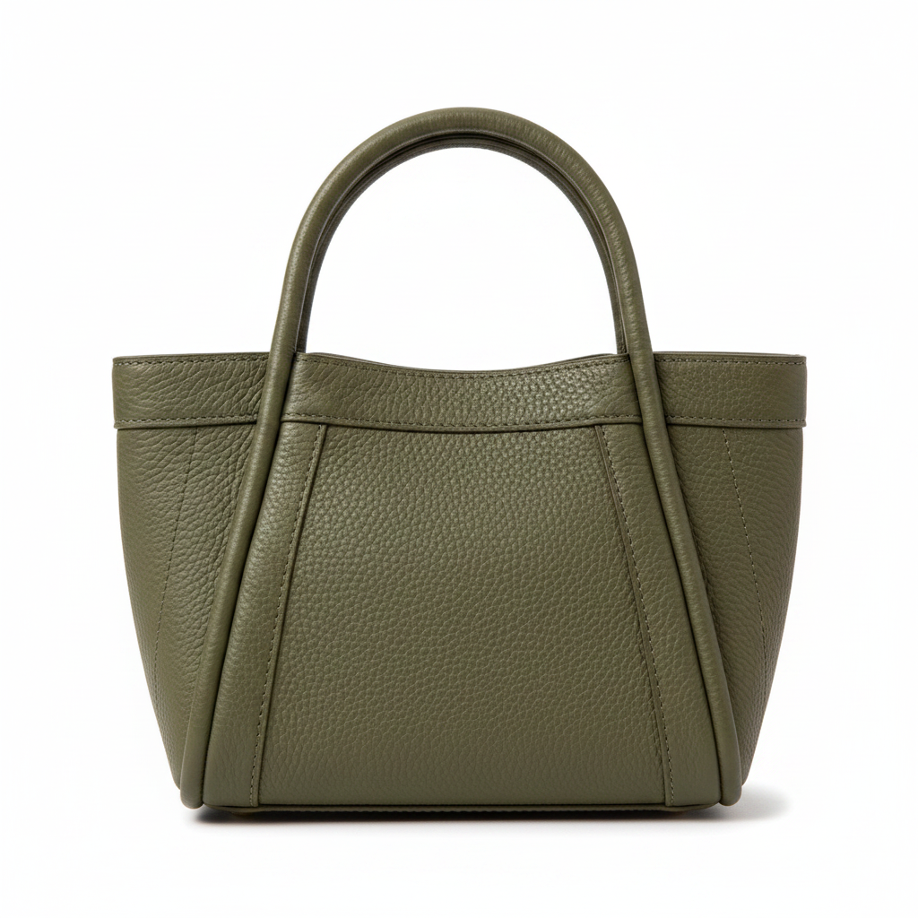 Bolso de mano piel sintética granulada