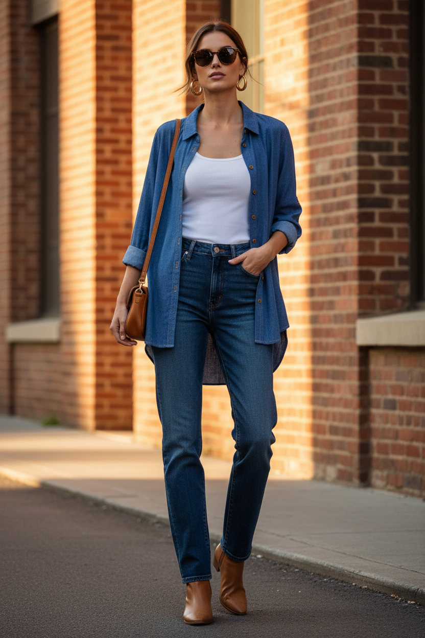 Sobrecamisa Denim – Calle urbana